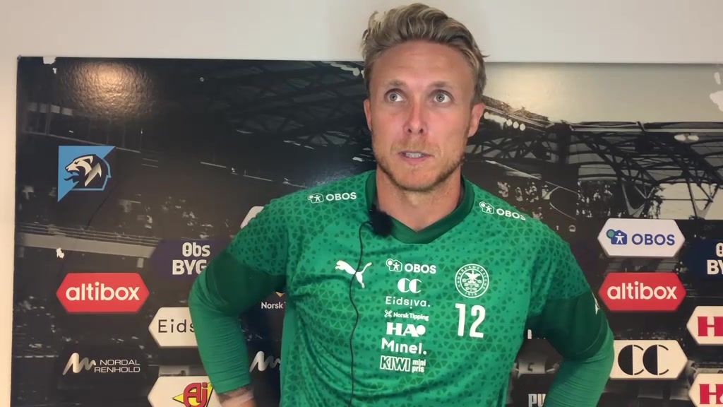 Marcus Sandberg før Rosenborg-kampen